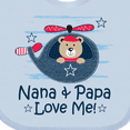 thumbnail image 4 of Inktastic Nana and Papa Love Me Grandson Boys Baby Bib, 4 of 4