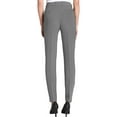 thumbnail image 2 of DKNY Womens Gray Stretch Pocketed Zippered Wear To Work Straight leg Pants 16, 2 of 2