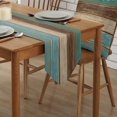 thumbnail image 2 of GFDYREE Burlap Linen Rustic Table Runners 72 Inches Long, Retro Barn Wood Green Teal Table Runner Farmhouse Style for Coffee Table, Holiday Parties, Wedding, Events Dinner, Home Decor, 2 of 7