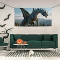 thumbnail image 2 of Pofeuu Wild Blue Cool Dragon Print Colorful Yard Festival Banner Sign Party Outdoor & Indoor Party Decoration Banne Festival Yard Sign-Small, 2 of 8