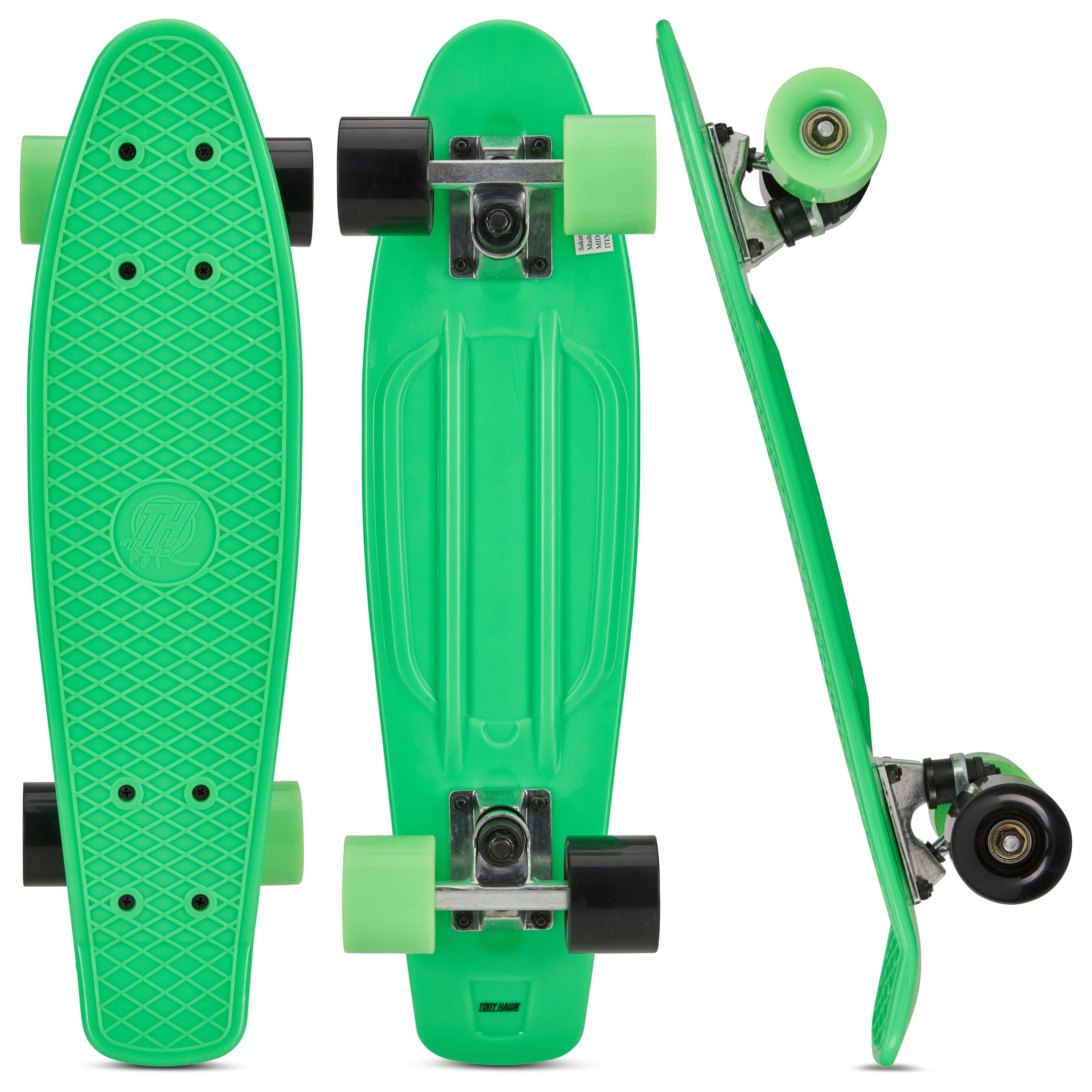 22" Mini Cruiser Skateboard, Penny Style Skateboard Kids and Green - Walmart.com