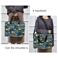 thumbnail image 6 of 16" Laptop Briefcase, Detachable Anti-Slip Shoulder Strap, Multi-Compartment Work Travel Bag Beautiful Hawaiian, 6 of 8