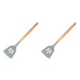 thumbnail image 1 of Toystoory Utensilios de cocina de silicona Mango de madera Antiadherente Lavable Reutilizable Utensilios de cocina Interior Casa Cocina Type4 NO4, 1 of 6