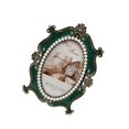 thumbnail image 2 of Jeweled Photo Frame Embossed Finishing Freestanding Picture Display Ornate Desktop Tabletop 6inch, 2 of 9