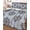 Slate, Silver, Black, variant on Quilts Queen Size Bedding Set, Nautical Anchor Reversible Summer Quilt 3 Pieces, Coastal Ocean Sea Textured Black Lightweight Bedspreads Coverlets with 2 Pillow Shams for All Seasons
