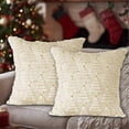 thumbnail image 1 of Lanpn Christmas 45x45 Throw Pillow Covers Set of 2, Winter Star Chrismas Tree Throw Pillow Cases Soft Plush Faux Fur Wool 18 x 18 Winter Cushion Cover, 1 of 3