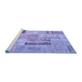 thumbnail image 2 of Ahgly Company Machine Washable Indoor Rectangle Patchwork Blue Transitional Area Rugs, 8' x 10', 2 of 4