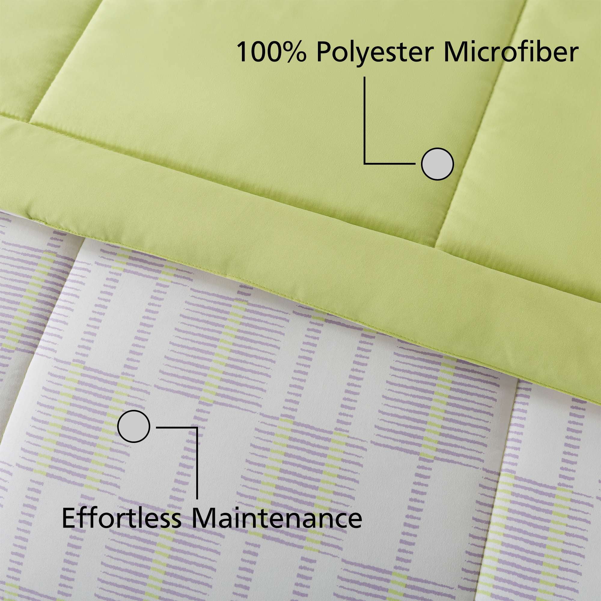 Mainstays 5-Piece Reversible Bed-in-a-Bag with Laundry Tote, Modern Geo, Twin-XL