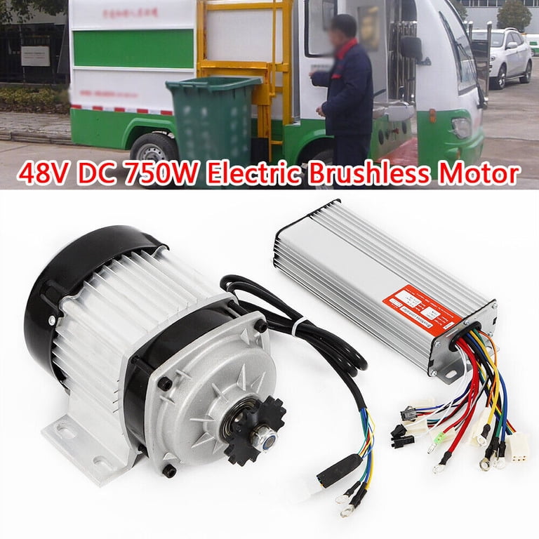 Miumaeov 750W 48V DC Brushless Motor with Controller Kit for DIY