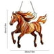 thumbnail image 3 of Two Dimensional Plane Acrylic Spring Horse Light Catchers Hanging Decorations Hanging Ornament Pendant, 3 of 7