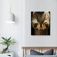 thumbnail image 3 of COMIO Framed Jesus wall art The of God Christ Religion Canvas The Jesus Wall Decor Bible Pictures Posters Prints Paintings for Living Room Bedroom Church Decorations, 3 of 4