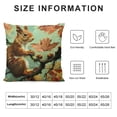 thumbnail image 6 of COMIO Throw Pillow Covers,Pillowcases,Pillow Cases,Animal Jungle Leaf,2-Pc White, 6 of 6