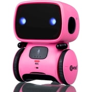 (2 pack) Contixo Robot Toys for Kids, Talking Dancing Interactive Smart Robot Toy Ages 3-8, Kids Robot R1 Mini, Pink