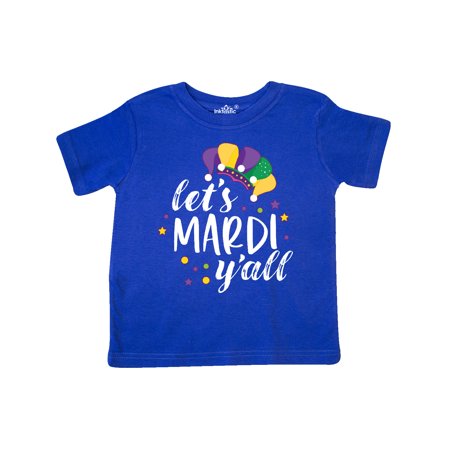 

Inktastic Mardi Gras Let s Mardi Y all with Jester Hat Gift Toddler Boy or Toddler Girl T-Shirt