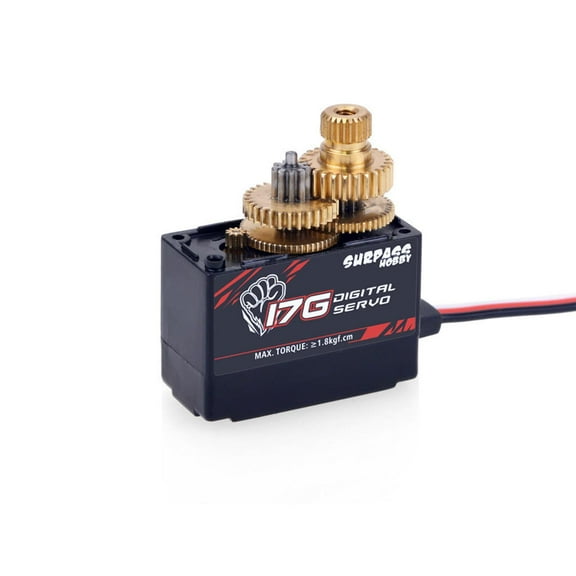 High-Performance 17g Servo S0017M for RC Hobbies Metal Gear, 1.8kgf.cm Torque, 0.20s/60° Speed