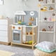 thumbnail image 2 of Cocina de Juguete de Madera Costway con Accesorios Reloj Lindo 57 x 26 x 82 cm Gris, 2 of 8