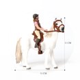 thumbnail image 1 of Realistic Horse Set with Rider  Saddle Bridle Farm Animal Model Figures Decoration Cake Topper Educational Toys For Kids, 1 of 1