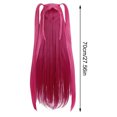 thumbnail image 3 of Kpop Demon Hunters Rumi Zoey Fake Hair | Long Straight Cosplay Hair for Anime Costume, 3 of 3