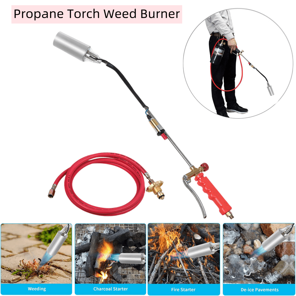 Portable Propane Weed Torch Burner Ice Melter Push Button Igniter w/ 79" Hose US