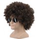 thumbnail image 1 of yuehong Pelucas afro cortas y esponjosas de los años 70 y 80, pelucas sintéticas de anime para cosplay, pelucas divertidas para hombres y mujeres unisex (marrón oscuro), 1 of 5