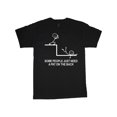 thumbnail image 1 of Camiseta gráfica divertida con frase de figura de palo para hombre, 1 of 5