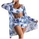 thumbnail image 2 of Trajes de baño para mujer Trajes de baño para mujer Trajes de baño para mujer Ropa de playa Trajes de baño de 3 piezas para mujer, 2 of 4