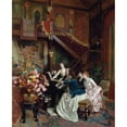 thumbnail image 3 of Albert Aublet 20x24 Black Modern Framed Museum Art Print Titled - Around a Score (1888), 3 of 5