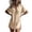 *Khaki, variant on Women's Summer Button Down Long Shirt, Ladies' Short Sleeve Collared Tunic Top, Casual Side Slit Beach Cover Up For Women,Army Green,S-2XL