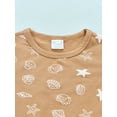 thumbnail image 6 of Chollius Baby Boys Summer Sets Shell Print Short Sleeve Top Drawstring Elastic Waist Shorts Causal Outfit, 6 of 9