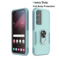 thumbnail image 2 of Phone Case for S23 FE Case Galaxy S23 FE 5G Phone Case Samsung S23 FE Case, Heavy Duty Shockproof Full Body Phone Cover Built in Rotatable Magnetic Ring Holder Kickstand , 2023 Light Green, 2 of 7