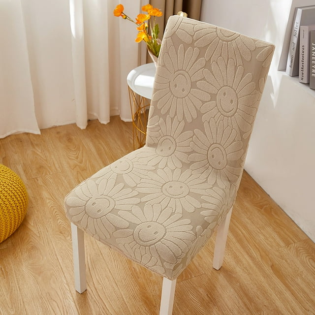 Wholesale Upgraded High Elastic Integrated Back Chair Cover with Thickened Embossed Design, All-Season Universal Removable & Washable Slipcover for Chairs with Back Height 45-55cm and Seat Length