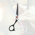 thumbnail image 7 of Unique Bargains Professional Hair Cutting Scissors Black White Haircut Scissors 0.91"x0.67" Stainless Steel, 7 of 7