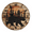 SIXL- 5, variant on Kurmntregon Cabin Bear Wall Clock Black Bear Wildlife Forest Mountain Lodge Wooden Non Ticking Silent Quartz Bedroom Living Room Office Gym Kitchen Bathroom Patio Decor Decorative Clocks Round 10"