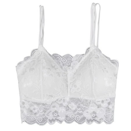 

Women Sexy Lace Camisole Vest Tops Straps Padded Bras Crop Tops for Casual Beach Club