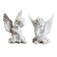 thumbnail image 2 of 2 estatuas de ángeles de querubines, resina hecha a mano, regalos de cumpleaños, adornos de Navidad, escultura para interior y exterior, Baoblaze Querubines Ángeles Estatuas, 2 of 8