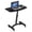 Black,Standard - 15'' x 25'',Rectangular, variant on Laptop Rolling Cart Mobile Height Adjustable - Black - 28-33" Height - Standing Desk Converter - Small Space Workstation - Home Office Laptop Stand