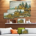 thumbnail image 2 of Design Art River on A Decline Canvas Print, 2 of 3