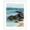 thumbnail image 4 of Kate and Laurel Framed Wall Art Print 'Ocean Breeze ll' by Nikita Jariwala, 35 x 43, Oliver White Narrow Frame, Coastal, Landscape Art for Wall Decor, 4 of 8