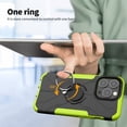 thumbnail image 6 of SaniMore for iPhone 14 Pro Max 6.7" 2022 Case, [360°Rotating Kickstand] [Magnetic Car Mount]Shockproof Anti-drop Tri-layer Matte Hybird Rugged Heavy Duty Protective Shell For iPhone 14 Pro Max, Red, 6 of 14