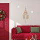 thumbnail image 3 of Adornos navideños, adornos navideños, regalos navideños, tapiz de árbol de Navidad tejido a mano bohemio, tapiz con borlas para sala de estar infantil, dormitorio, tapiz de punto, 3 of 5