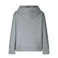 thumbnail image 6 of Womens Waffle Knit Hoodie Cardigan,Women's Hoodies Full Zip Up Long Sleeve Drawstring Waffle Knit Pullover Sweatshirt Tops, 6 of 6