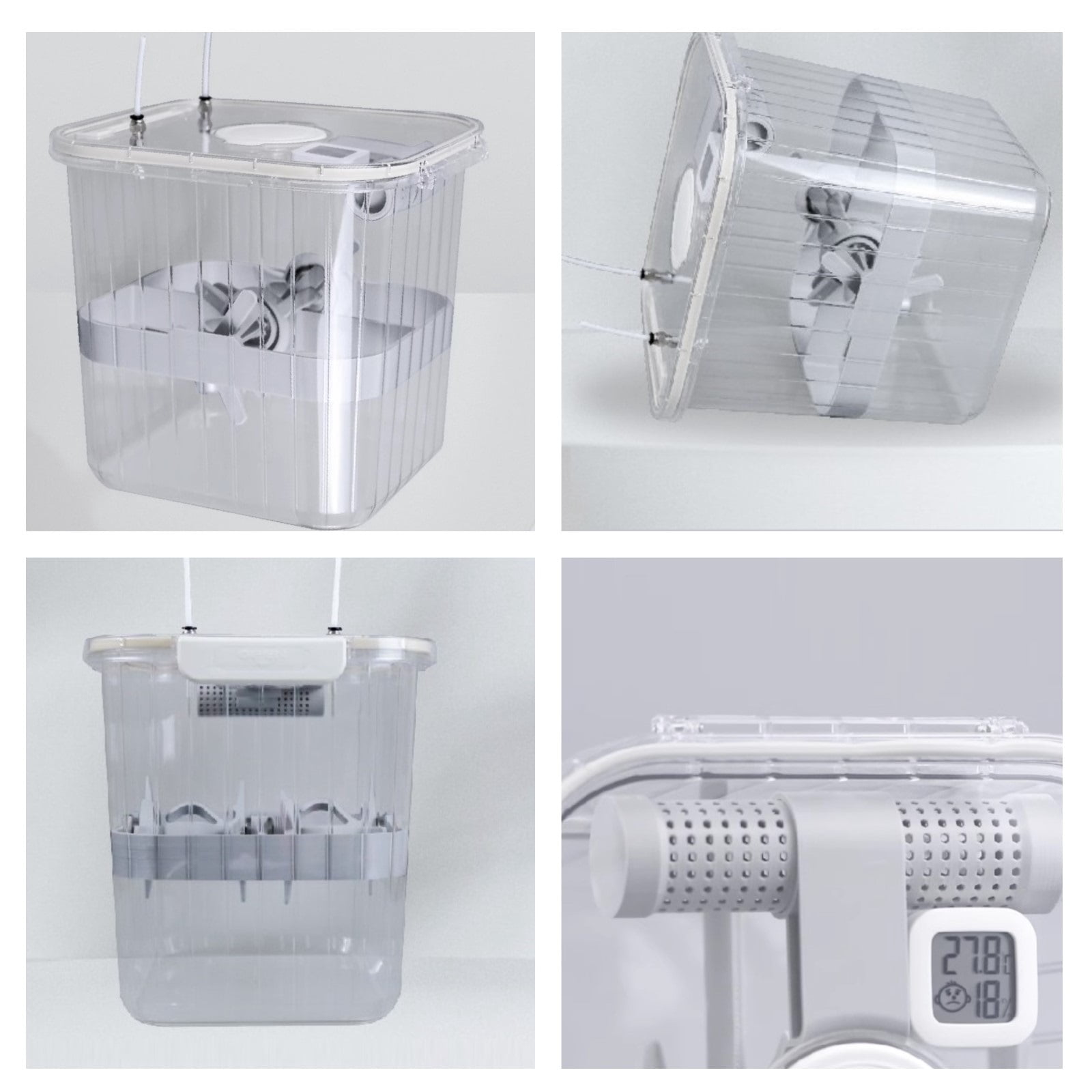 Filament Accessory for 3D Printer, Moisture-proof Sealed Filament Dryer Box with Mount Rack, Keeping Filaments Dry, Large Capacity
