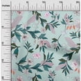 thumbnail image 2 of oneOone Viscose Chiffon Light Mint Green Fabric Floral Craft Projects Decor Fabric Printed By The Yard 42 Inch Wide, 2 of 4