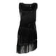 thumbnail image 1 of Vestido de baile latino con flecos, década de 1920, para tango, salsa, actuación Negro, 1 of 9
