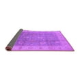thumbnail image 2 of Ahgly Company Indoor Square Oriental Purple Traditional Area Rugs, 7' Square, 2 of 4