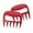 Red, variant on Bear Paws Shredder Claws - Lift, Handle and Shred Meats - Ultra-Sharp - Black