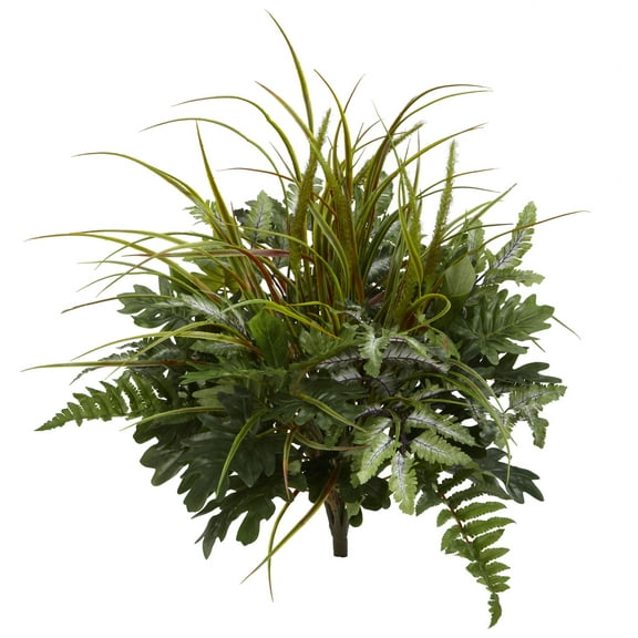 Nearly Natural 28” Mix Greens Artificial Plant (Set of 2)