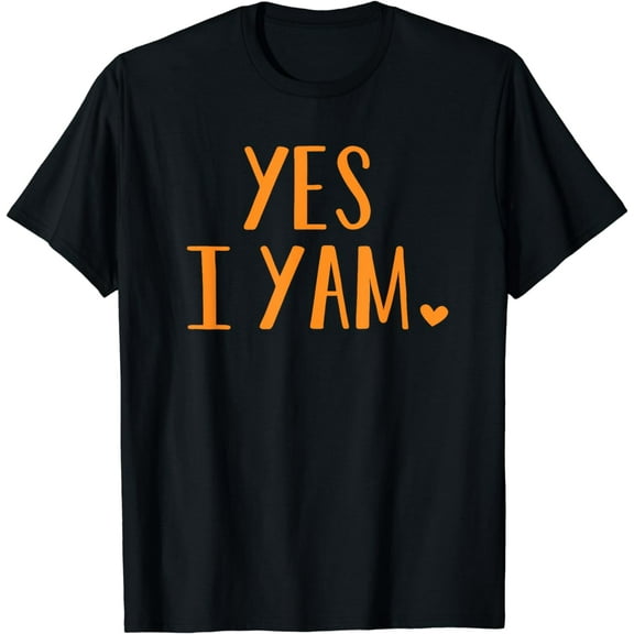 Yes I Yam Funny Thanksgiving Halloween Matching Couple T-Shirt