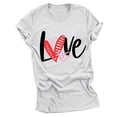 thumbnail image 1 of Birdeem Femmes Saint-Valentin Imprimé T - Mode Confortable Chemisiers Hauts pour Femme, 1 of 1