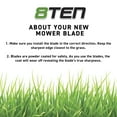 thumbnail image 6 of LawnRAZOR Blade for Bad Boy 42 inch Deck 038-4221-00 Notched High Lift 3 Pack 810-CBL2461D, 6 of 6